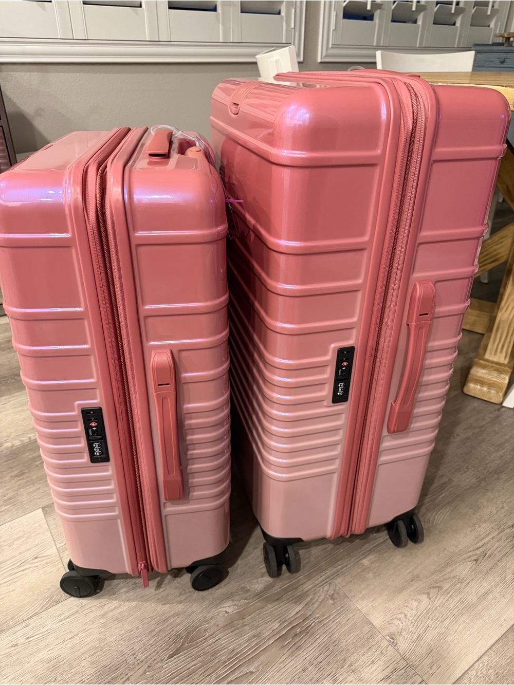 BEIS WICKED Pink NWT Large AND Medium Check-In Rollar AND Wicked BEIS Purse - Picture 11 of 14